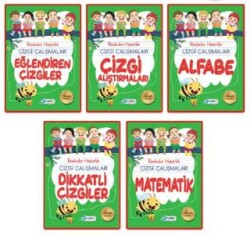 5-6 Yaş İlkokula Hazırlık Çizgi Çalışmaları Seti 5 Kitap - Harika Çocuk Yayınları