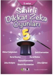 5. Seviye Sihirli Dikkat Zekâ Oyunları 5 İlkokul - Fark Yayınları