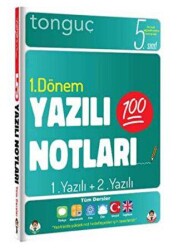 Tonguç Akademi 5. Sınıf Yazılı Notları 1. Dönem 1 ve 2. Yazılı - Tonguç Akademi