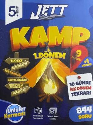 5. Sınıf 1. Dönem Jett Kamp 844 Soru 10 Fasikül - 1