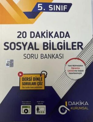 5. Sınıf 20 Dakikada Sosyal Bilgiler Soru Bankası - 1