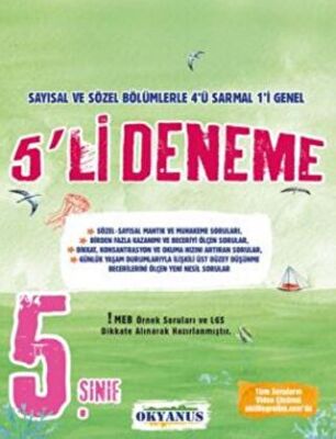 Okyanus Yayınları 5. Sınıf 5`li Deneme - 1