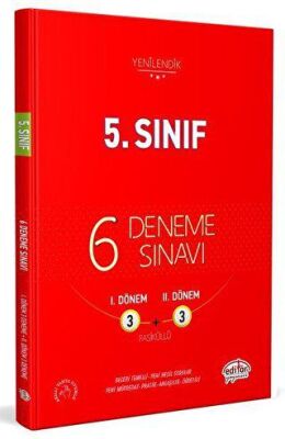 Editör Yayınevi 5. Sınıf Fasikül 6 Deneme Sınavı - 1