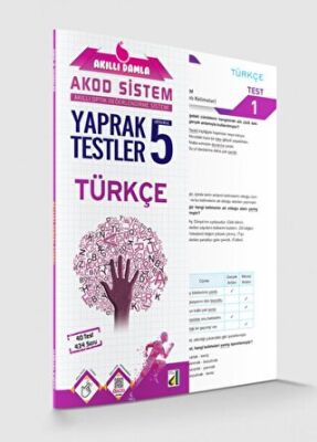 Damla Yayınevi 5. Sınıf Akıllı Damla Türkçe Yaprak Testi - 1