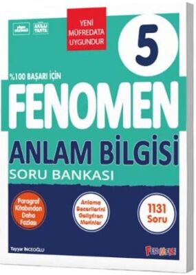 Fenomen Yayınları 5. Sınıf Anlam Bilgisi Soru Bankası - 1