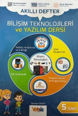 Yetsis Yayınları - Okul Kitapları 5. Sınıf Bilişim Teknolojileri ve Yazılım Dersi Akıllı Defter - 1