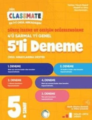 Okyanus Yayınları 5. Sınıf Classmate Süreç İzleme ve Gelişim Değerlendirme 5 li Deneme - 1