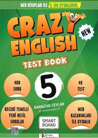 Crazy Publishing 5. Sınıf Crazy English Test Book