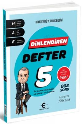 Eker Test Yayınları 5 Sınıf Din Kültürü ve Ahlak Bilgisi Dinlendiren Defter - 1