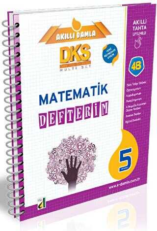 Damla Yayınevi - Bayilik DKS 4B Matematik Defterim - 5. Sınıf