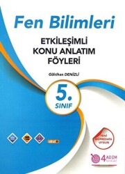 5. Sınıf Fen Bilimleri Etkileşimli Konu Anlatım Föyleri - 4 Adım Yayınları
