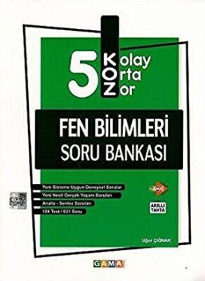 Gama Yayınları 5. Sınıf Koz Fen Bilimleri Soru Bankası - 2