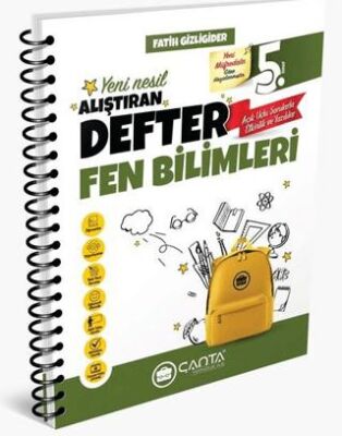 Çanta Yayınları 5. Sınıf Fen Bilimleri Okula Yardımcı Alıştıran Defter 2024 - 1