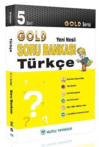 Mutlu Yayıncılık 5. Sınıf Gold Yeni Nesil Türkçe Soru Bankası