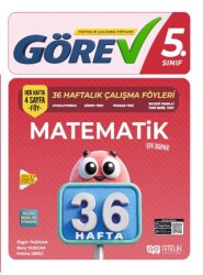 5. Sınıf Görev Matematik 36 Hafta Çalışma Föyleri - Palme Yayınları