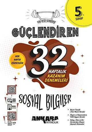 Ankara Yayıncılık 5. Sınıf Güçlendiren 32 Haftalık Sosyal Bilgiler Kazanım Denemeleri
