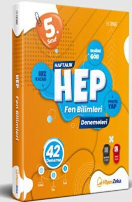 Hiper Zeka Yayınları 5. Sınıf Haftalık Hep Fen Bilimleri 42 Deneme - 1
