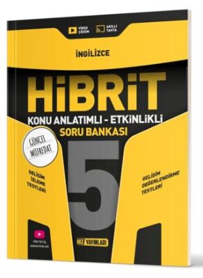 Hız Yayınları 5. Sınıf Hibrit İngilizce Soru Bankası - 1