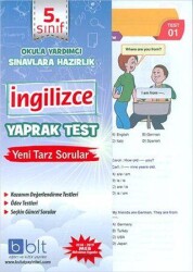 5. Sınıf İngilizce Yaprak Test - Bulut Eğitim ve Kültür Yayınları