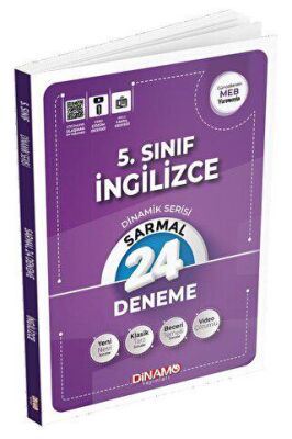 Dinamo Yayınları 5. Sınıf İngilizce 24 Lü Sarmal Deneme - 1