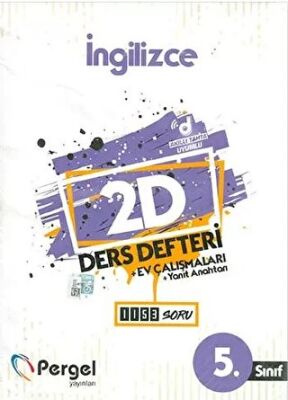 Pergel Yayınları 5. Sınıf İngilizce 2D Ders Defteri Ev Çalışmaları - 1