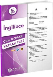 4 Adım Yayınları 5. Sınıf İngilizce Çek Kopar Yaprak Test - 4 Adım Yayınları
