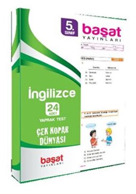 Başat Yayınları 5. Sınıf İngilizce Çek Kopar Yaprak Test - 1