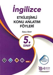 5. Sınıf İngilizce Etkileşimli Konu Anlatım Föyleri - 4 Adım Yayınları