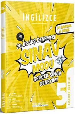 Pruva Akademi 5. Sınıf İngilizce Sınav Modu 20 Branş Denemesi - 1