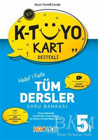 Katyon Yayınları 5. Sınıf K-Tüyo Kart Destekli Hedef Bir Fazla Tüm Dersler Soru Bankası