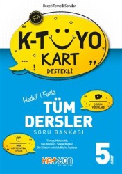 Katyon Yayınları 5. Sınıf K-Tüyo Kart Destekli Hedef Bir Fazla Tüm Dersler Soru Bankası - Katyon Yayınları