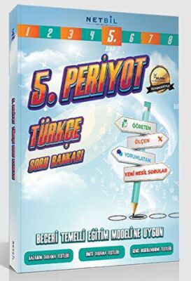 Netbil Yayıncılık 5. Sınıf Periyot Türkçe Soru Bankası - 1