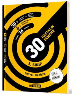 5. Sınıf Sosyal Bilgiler 30 Haftalık Deneme - 1