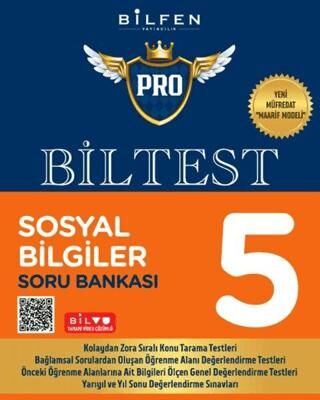 Bilfen Yayıncılık 5. Sınıf Sosyal Bilgiler Biltest Pro Soru Bankası - 1