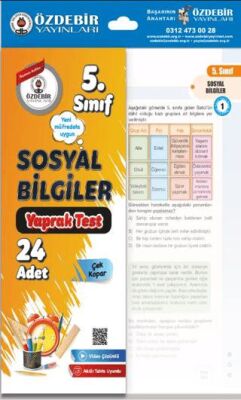 Özdebir Yayınları 5. Sınıf Sosyal Bilgiler Çek Kopar Yaprak Test - 1