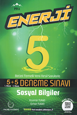 Palme 5. Sınıf Enerji Sosyal Bilgiler 5+5 Deneme Sınavı - 1