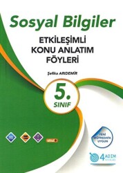 5. Sınıf Sosyal Bilgiler Etkileşimli Konu Anlatım Föyleri - 4 Adım Yayınları