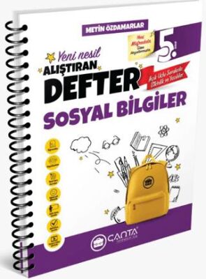 Çanta Yayınları 2025 5. Sınıf Sosyal Bilgiler Okula Yardımcı Alıştıran Defter - 1