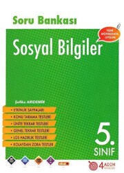 5. Sınıf Sosyal Bilgiler Soru Bankası - 4 Adım Yayınları