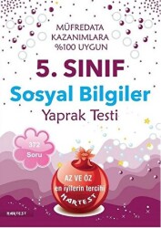 Nartest Yayınevi 5. Sınıf Sosyal Bilgiler Yaprak Testi - Nartest Yayınevi
