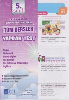5. Sınıf Tüm Dersler Yaprak Test - 1