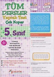 Faktör Yayınları 5. Sınıf Tüm Dersler Yaprak Test Çek Kopar - FAKTÖR YAYINLARI