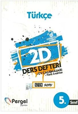 Pergel Yayınları 5. Sınıf Türkçe 2D Ders Defteri Ev Çalışmaları - 1