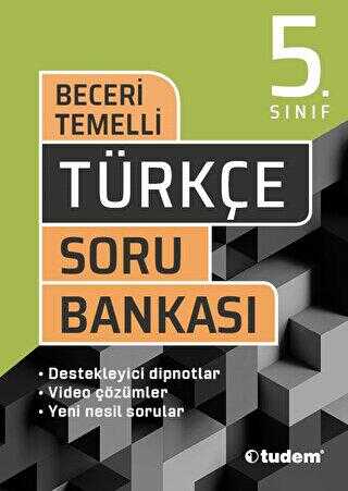 Tudem Yayınları - Bayilik 5. Sınıf Türkçe Beceri Temelli Soru Bankası