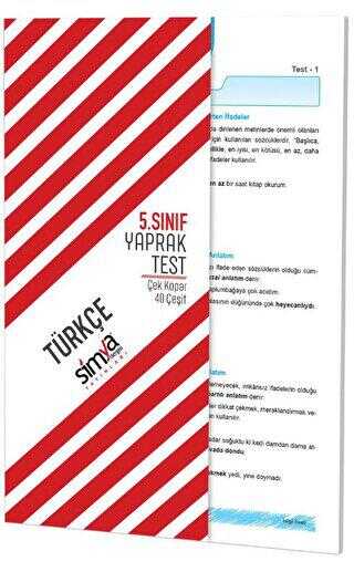 Simya Yayınları 5. Sınıf Türkçe Çek Kopar Test