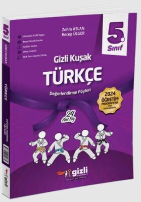 Gizli Yayınları 5. Sınıf Türkçe Gizli Kuşak Değerlendirme Föyleri - 1