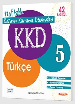 Kurmay Yayınları 5. Sınıf Türkçe KKD 42 Fasikül Haftalık Kazanım Denemeleri - 1
