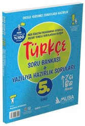 Muba Yayınları 5. Sınıf Türkçe Soru Bankası + Yazılıya Hazırlık Soruları 2`si 1 Arada - Muba Yayınları