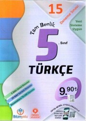 Bilimyolu Yayıncılık 5. Sınıf Türkçe Tam Benlik 15 Deneme Sınavı - Bilimyolu Yayıncılık