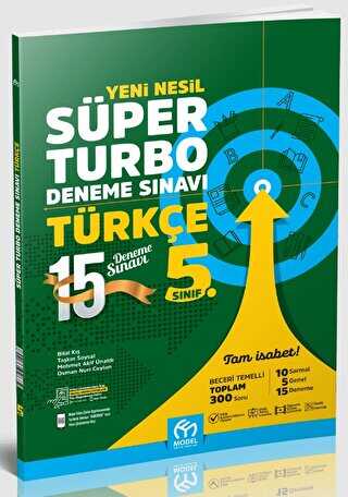 Model Eğitim Yayıncılık 5. Sınıf Türkçe Yeni Nesil Süper Turbo Deneme Sınavı